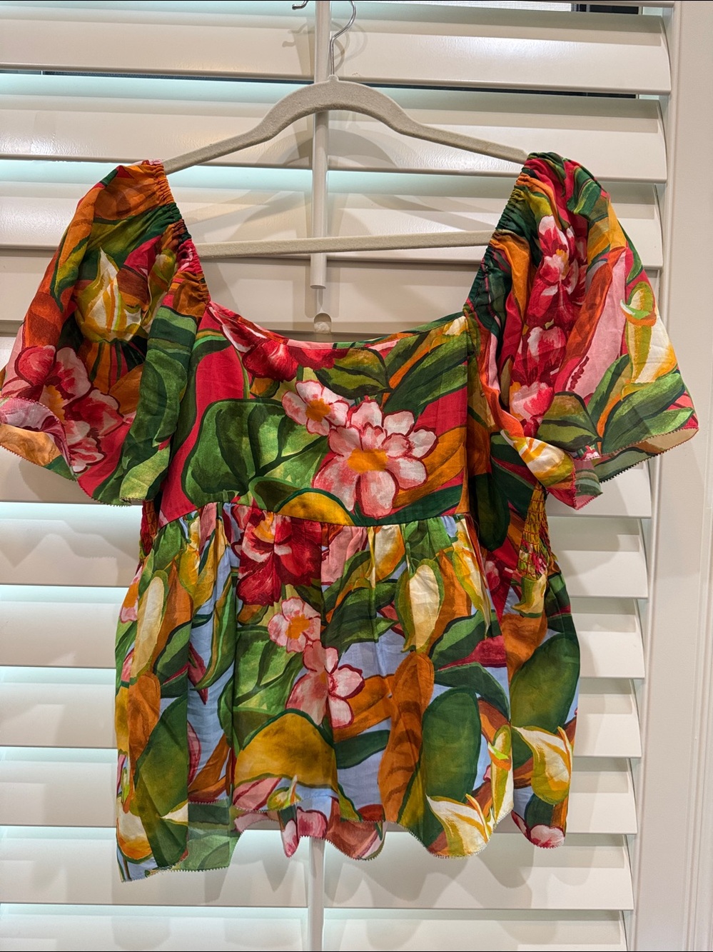 Farm Rio Tie-Front Blouse - Picture 8 of 9